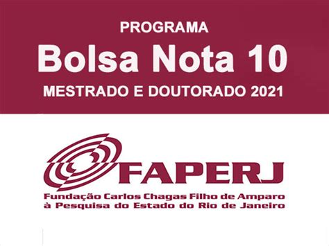 bolsa nota 10 faperj pós-doc|faperj pdf.